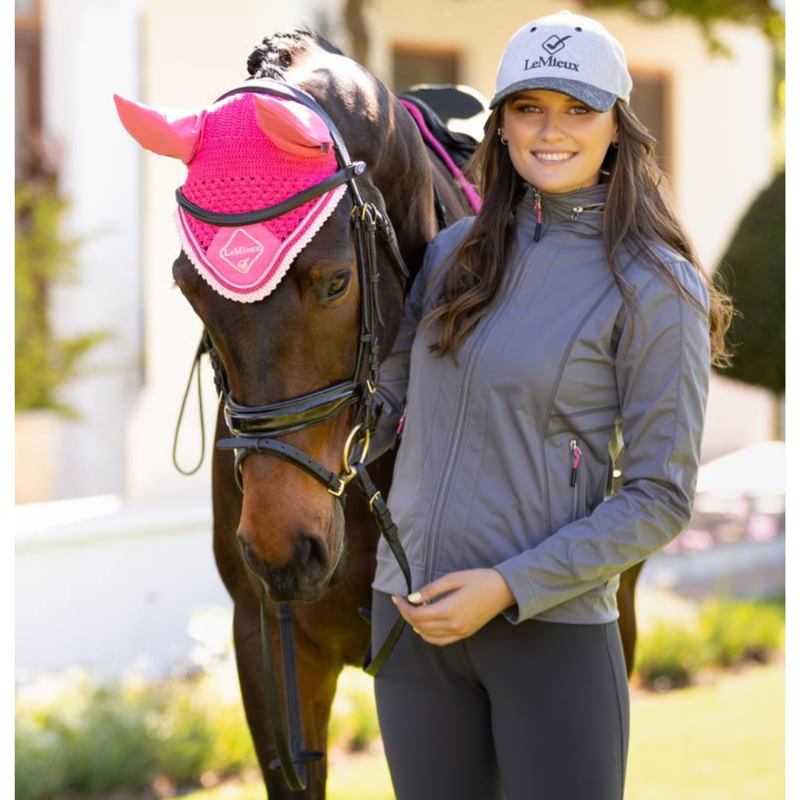 LeMieux Classic Fly Hood Watermelon-1