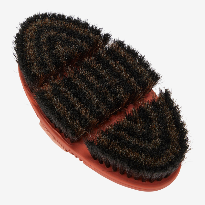 LeMieux Flexi Horse Hair Body Brush Apricot-1