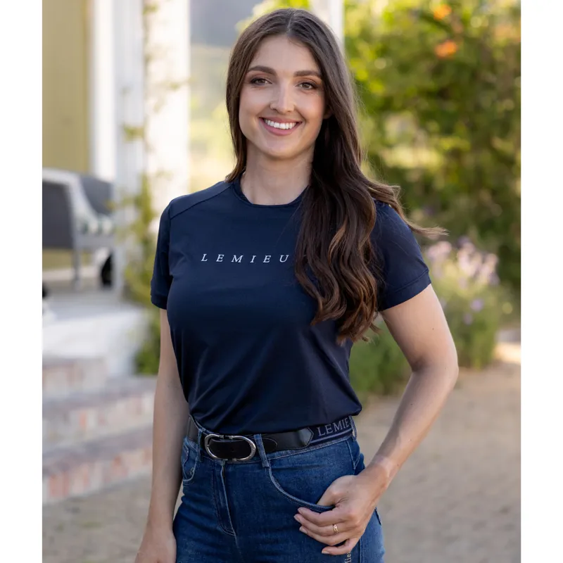 LeMieux Ladies Sports T-Shirt Navy