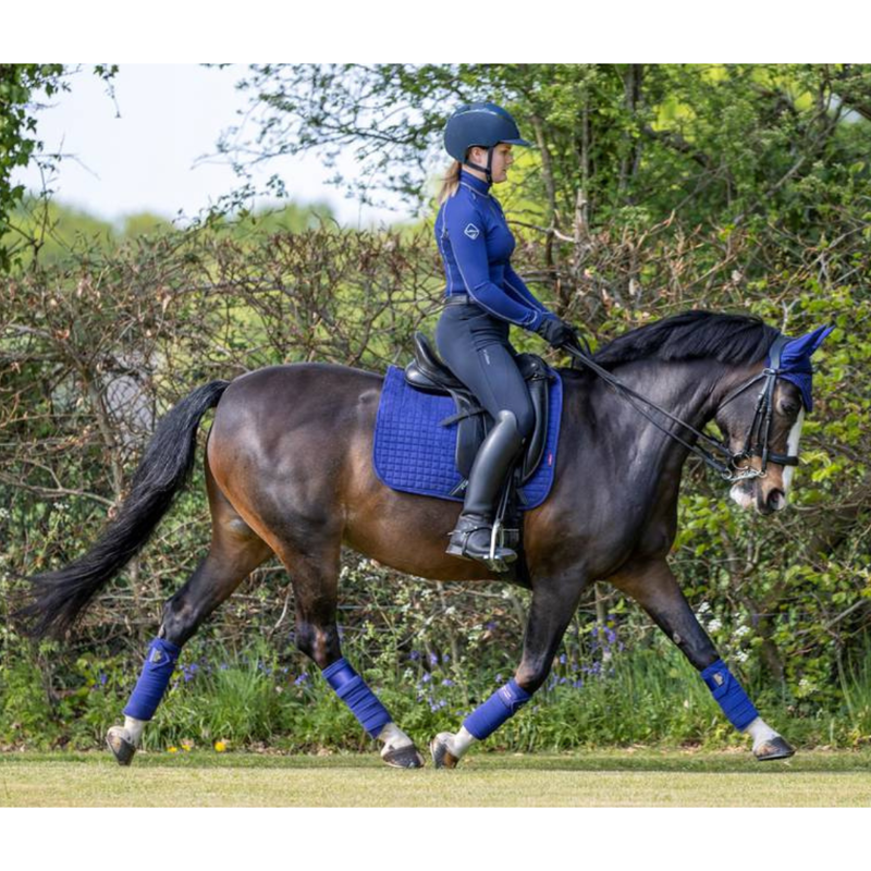 LeMieux Suede Dressage Square Ink Blue Small/Medium-1