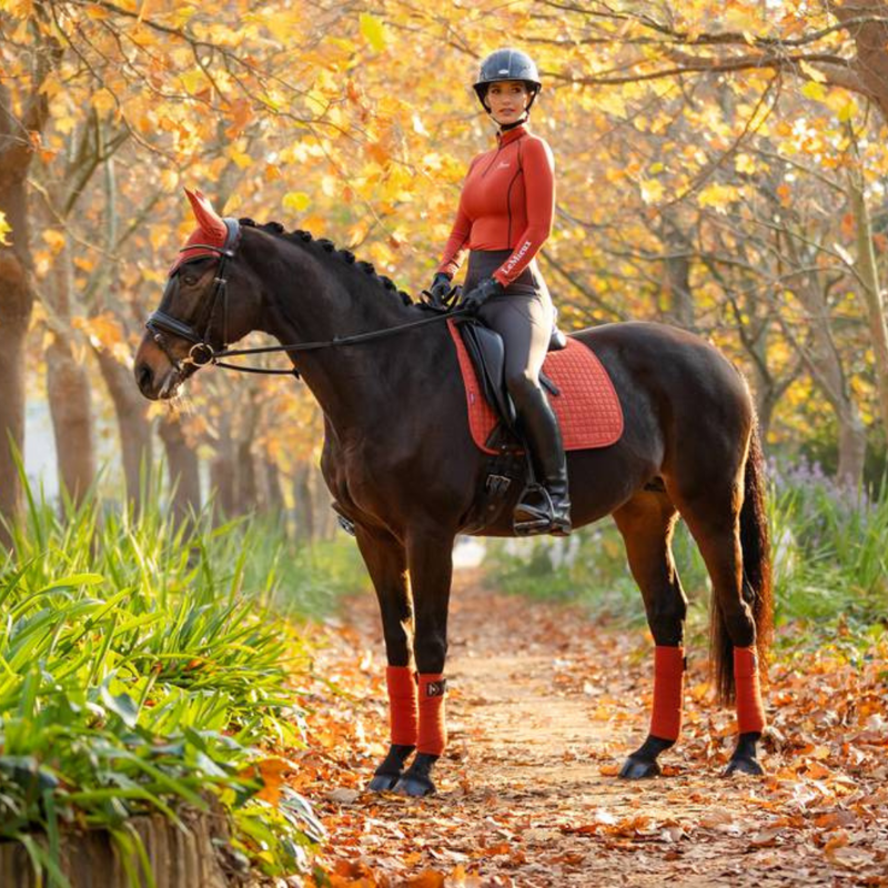 LeMieux Suede Dressage Square Sienna Small/Medium-1