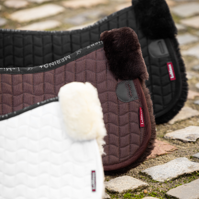 LeMieux Merino+ Half Pad Black/Black-1