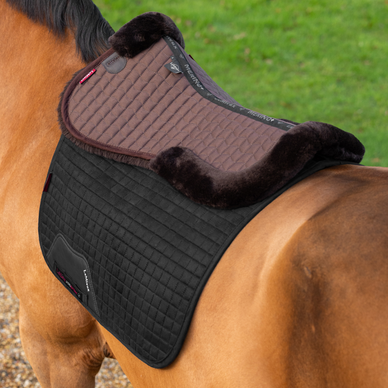LeMieux Merino+ Half Pad Brown/Brown-2