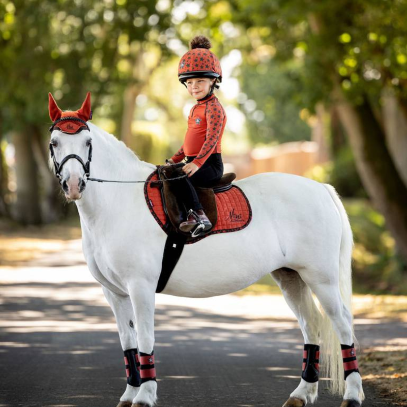 LeMieux Mini Suede Jump Square Sienna-1