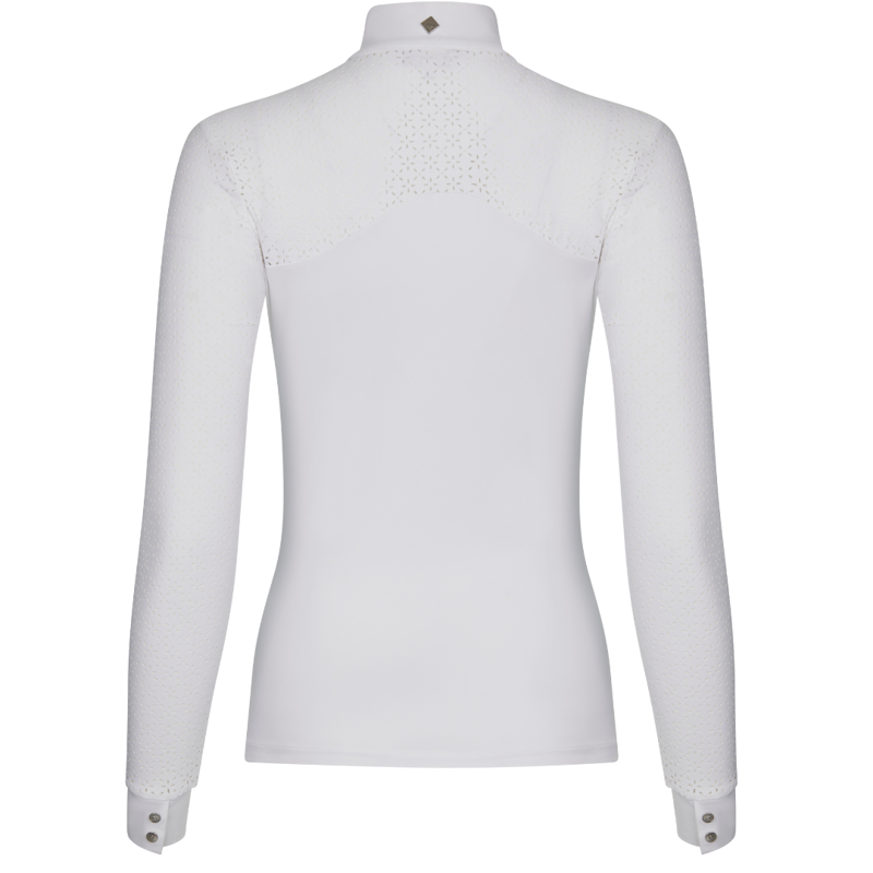LeMieux Olivia Women's Long Sleeve Show Shirt White-1