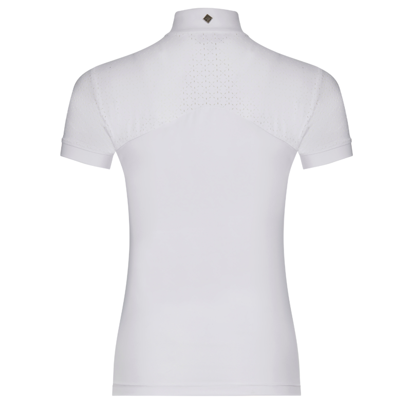 LeMieux Olivia Women's Short Sleeve Show Shirt White-1