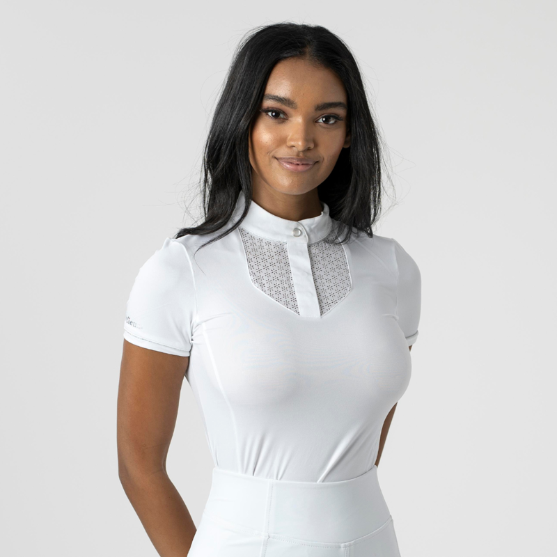 LeMieux Olivia Women's Short Sleeve Show Shirt White-2