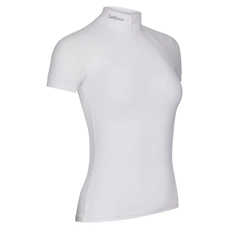 LeMieux Olivia Women's Short Sleeve Show Shirt White