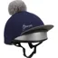 LeMieux Pom Pom Hat Silk Navy Grey