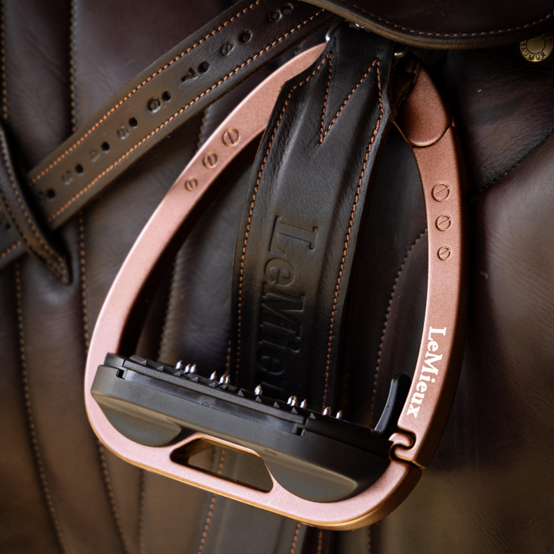 LeMieux Vector Balance Stirrups Rose Gold-2
