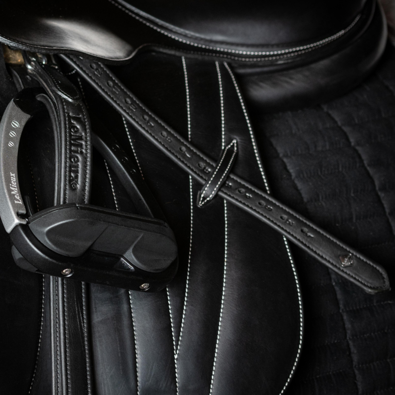LeMieux Vector Stirrup Leather Black-3