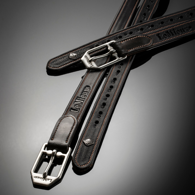 LeMieux Vector Stirrup Leather Brown-2