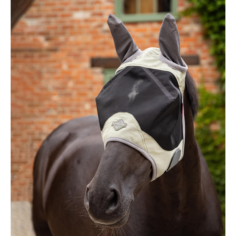 LeMieux Visor-Tek Half Fly Mask Fern-1