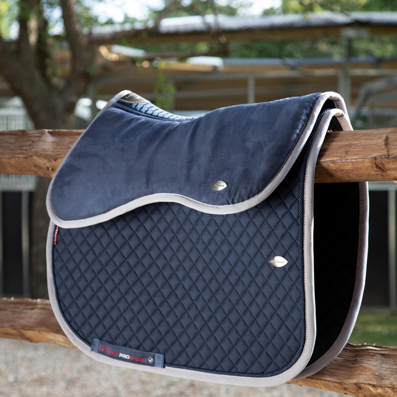 LeMieux Wither Relief Memory Foam Half Pad Navy-2