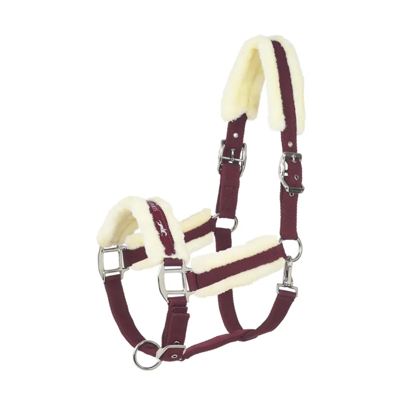 Schockemohle Melbourne Style Headcollar Wine