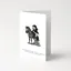 Equetech Mounting Block Greetings Card in White