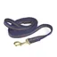 Hy Soft Webbing Lead Rein Without Chain in Navy/Grey