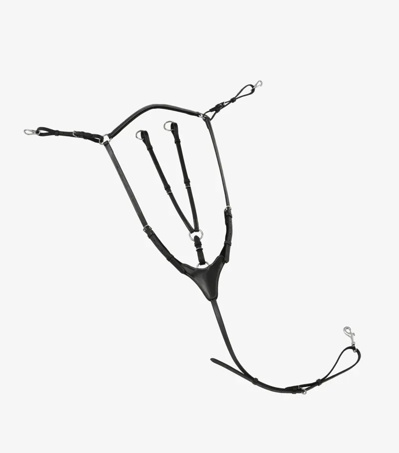 Premier Equine Norbello Hunter Breastplate in Black-4