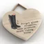 Small Heart Plaque - Riding Boots