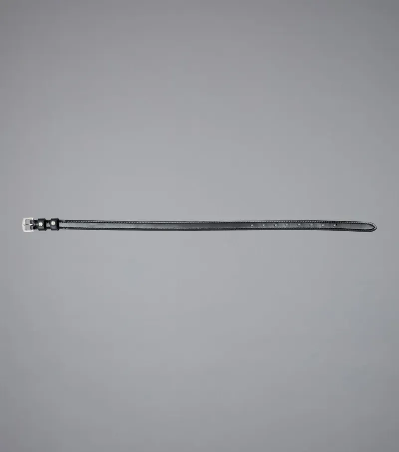 Patent Leather Spur Straps Black-1