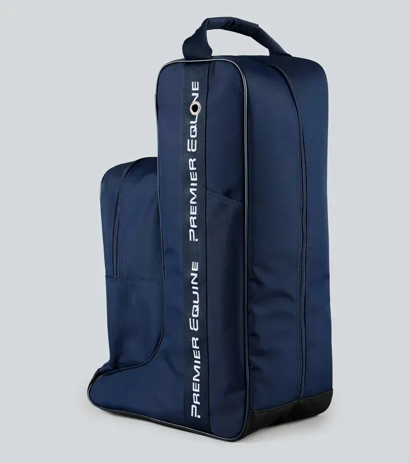 Premier Equine One Size PE Team Tall Boot Bag With Storage in Navy-1