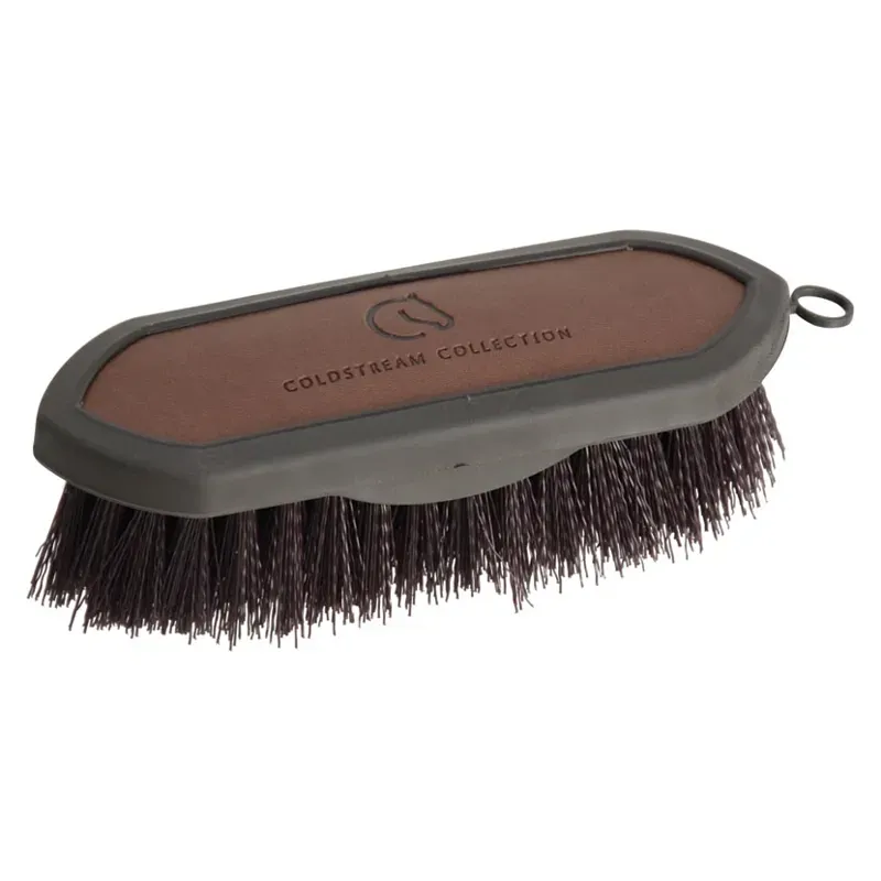 Coldstream Faux Leather Dandy Brush in Brown/Black