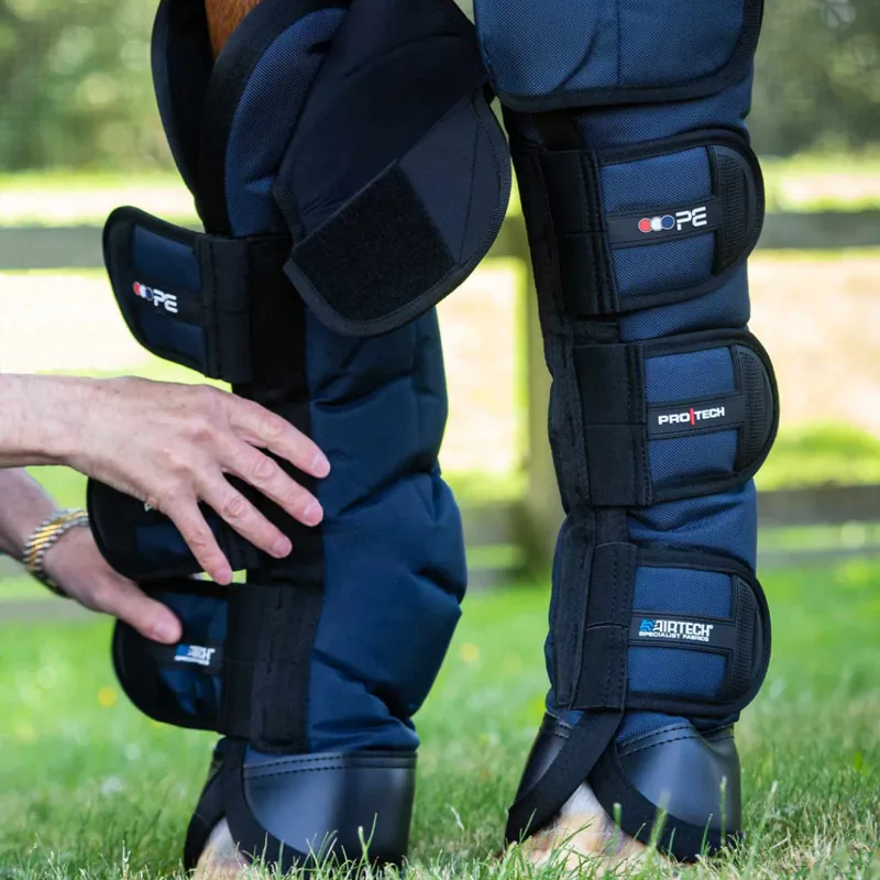 Premier Equine Ballistic Knee Pro-Tech Horse Travel Boots Navy-1
