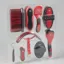 Premier Equine Soft-Touch Grooming Kit Set Black And Red