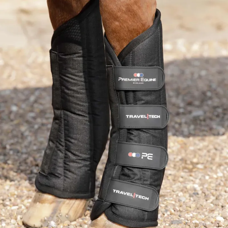 Premier Equine Travel-Tech Travel Boots Black