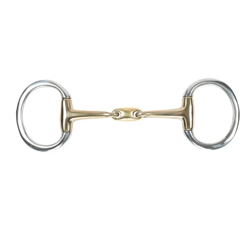 Shires Alloy Flat Ring Lozenge Eggbutt Brass