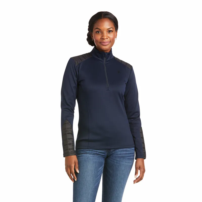 Ariat Women's Ismay 1/2 Zip Sweatshirt Dark Sapphire-1