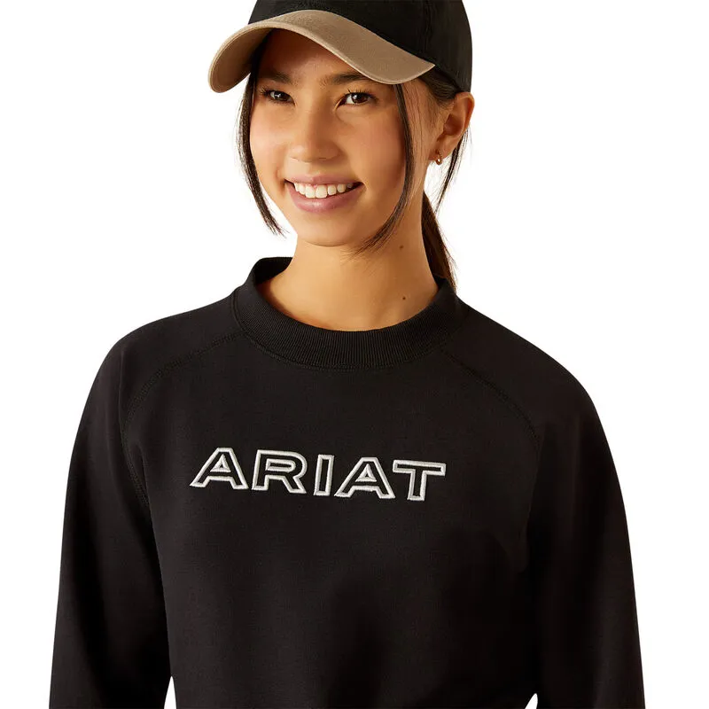 Ariat Youth Benicia Team Sweatshirt Black-1