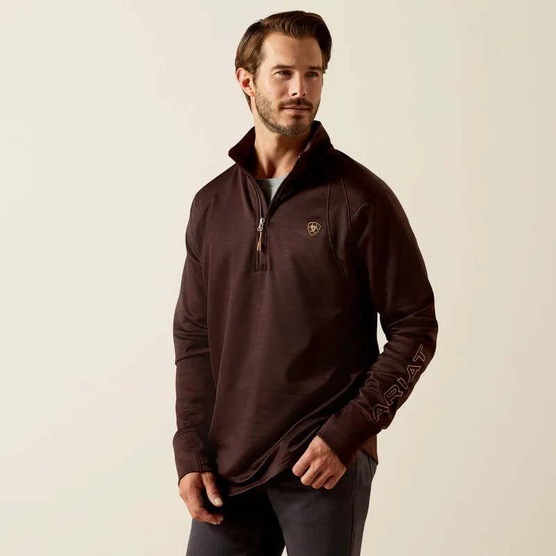 Ariat Mens Team EQ 1/2 Zip Pull Over Baselayer Java-1
