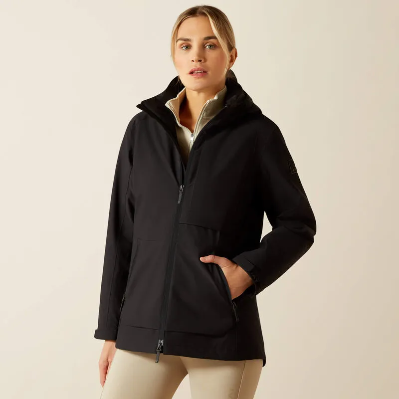 Ariat Womens Outer Banks Waterproof H20 Jacket Black-4