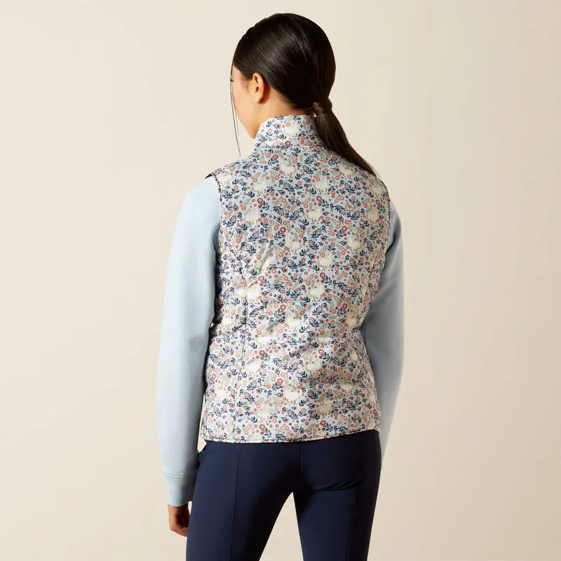 Ariat Bella Reversible Insulated Gilet Posey Pony Print-2
