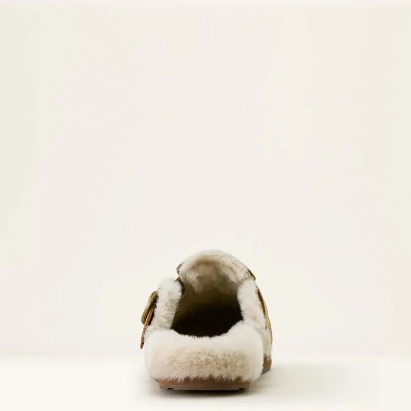 Ariat Womens Country Mule Sherpa Ranch Brown Suede-3