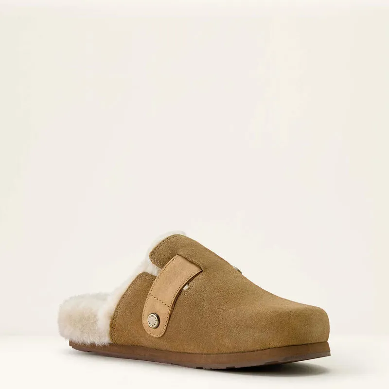 Ariat Womens Country Mule Sherpa Ranch Brown Suede-2