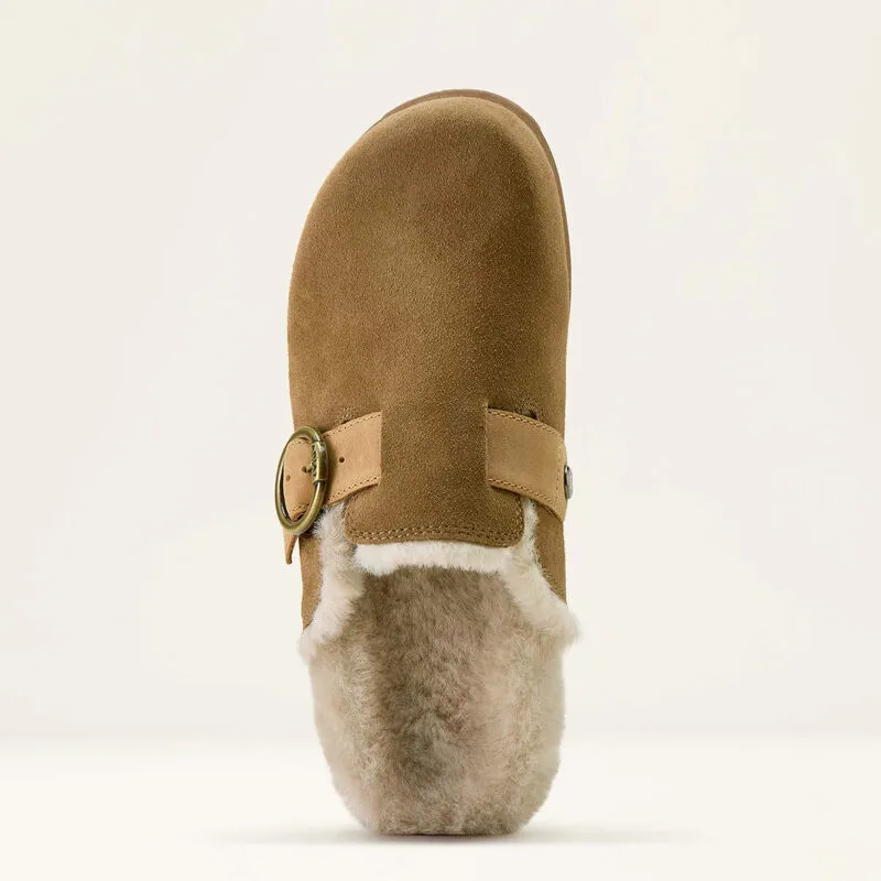 Ariat Womens Country Mule Sherpa Ranch Brown Suede-4