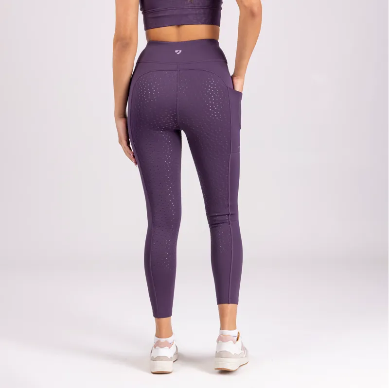 Aubrion Shield Winter Riding Tights Purple-3