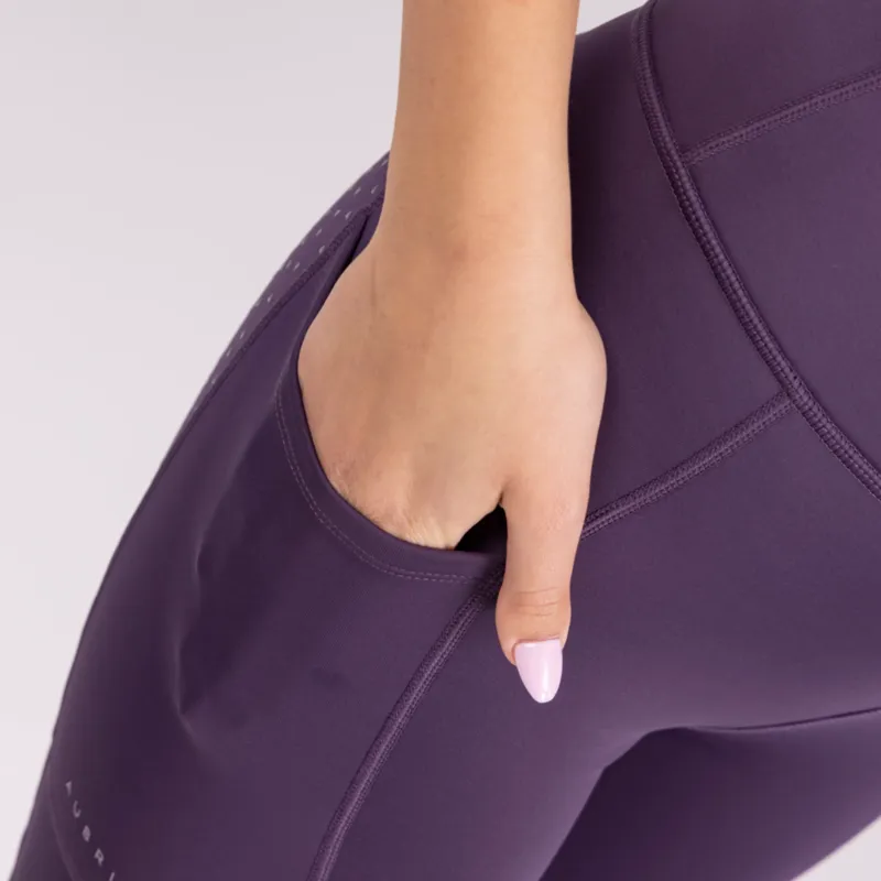 Aubrion Shield Winter Riding Tights Purple-4