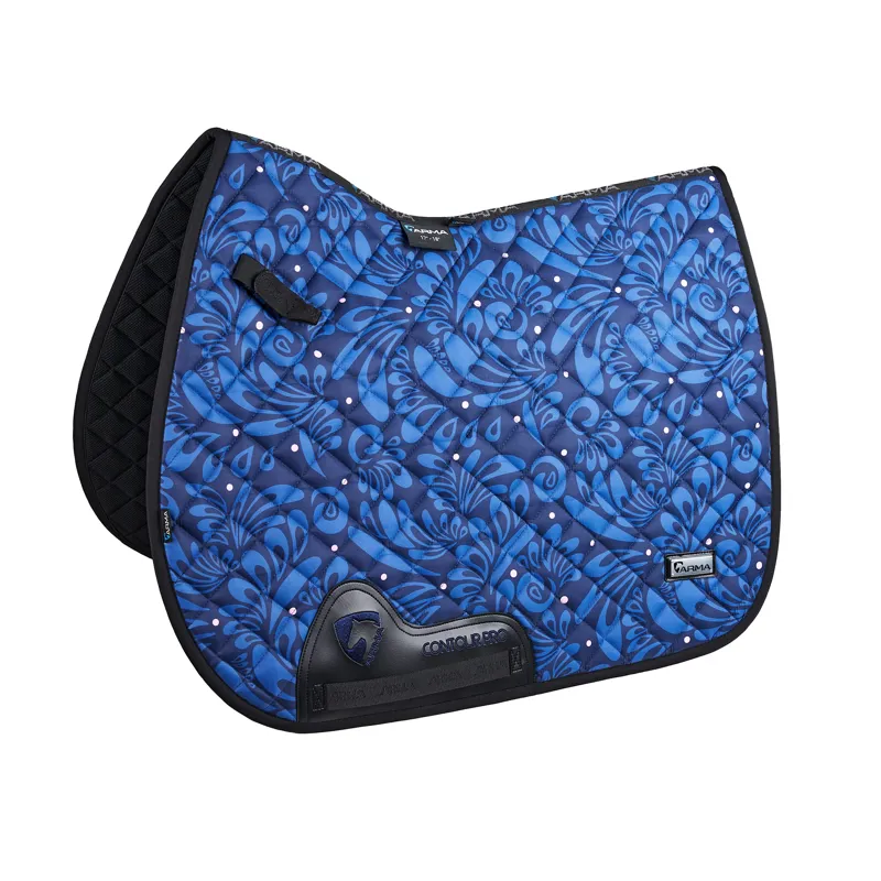 ARMA Hyde Park Saddlecloth Navy Paisley  