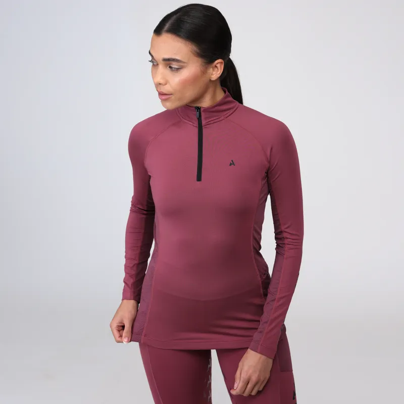 Aubrion React Long Sleeve Base Layer Mauve