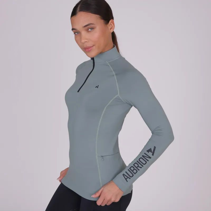 Aubrion React Winter Base Layer in Sage -2