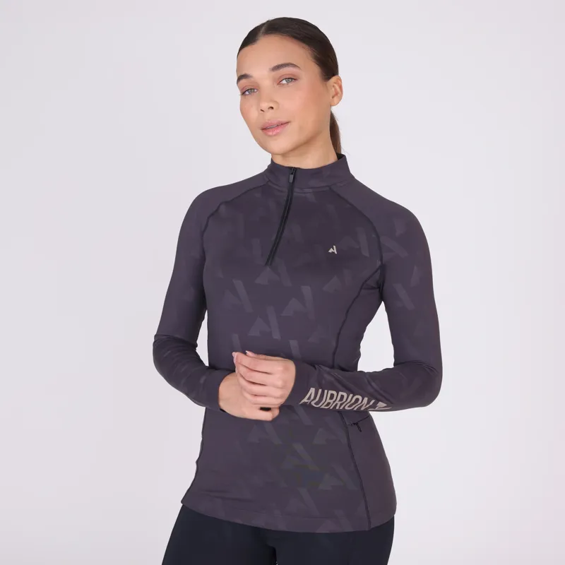 Aubrion React Winter Base Layer in Shadow-4