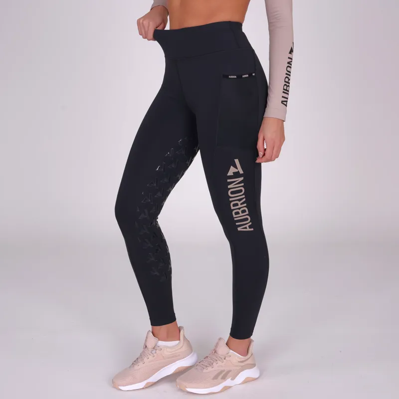 Aubrion Non-Stop Riding Tights in Shadow 