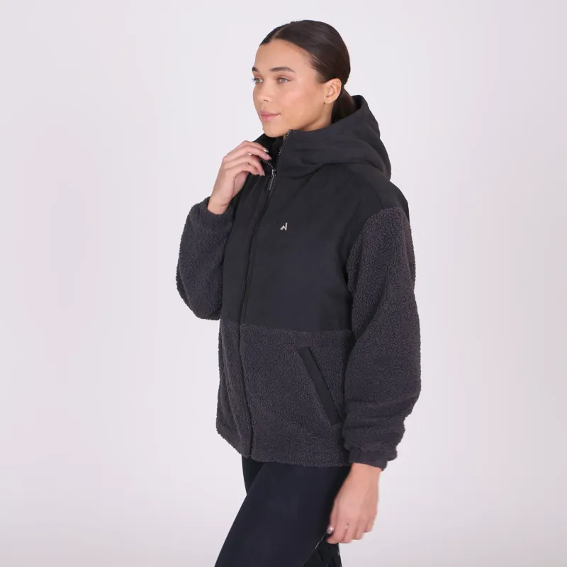 Aubrion React Sherpa Fleece Jacket in Shadow-3