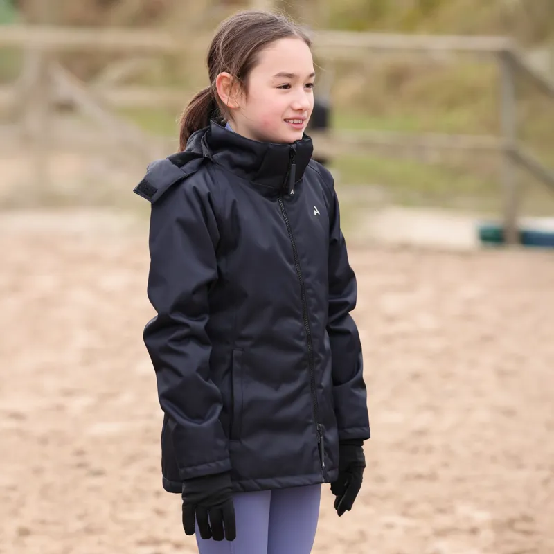 Aubrion Young Rider React Mid Length Coat in Shadow-5