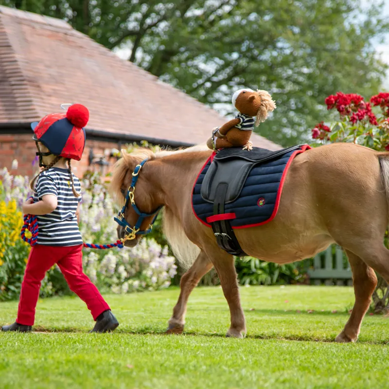 Winne and Me Hat Silk Navy/Red one size-4