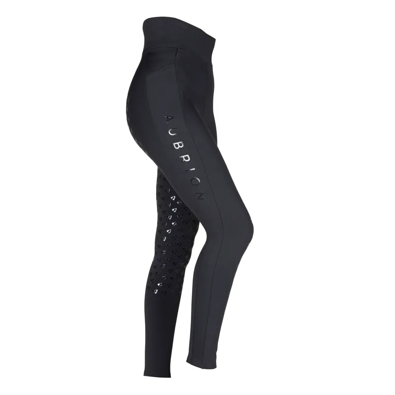 Aubrion Eltar Riding Tights - Young Rider Black 