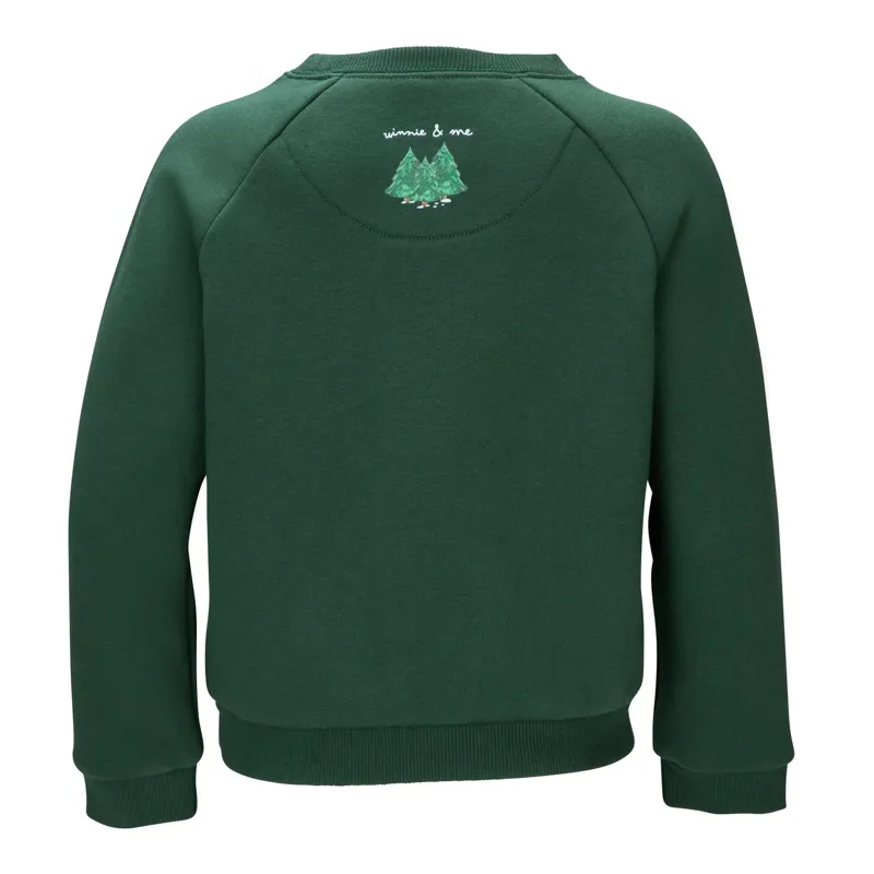 Winnie and Me Festive Sweatshirt in Green-1